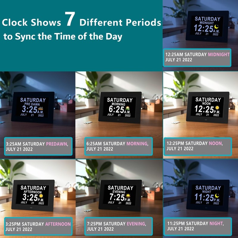 Véfaîî 2025 New, Digital Clock with Day Date 1280 *