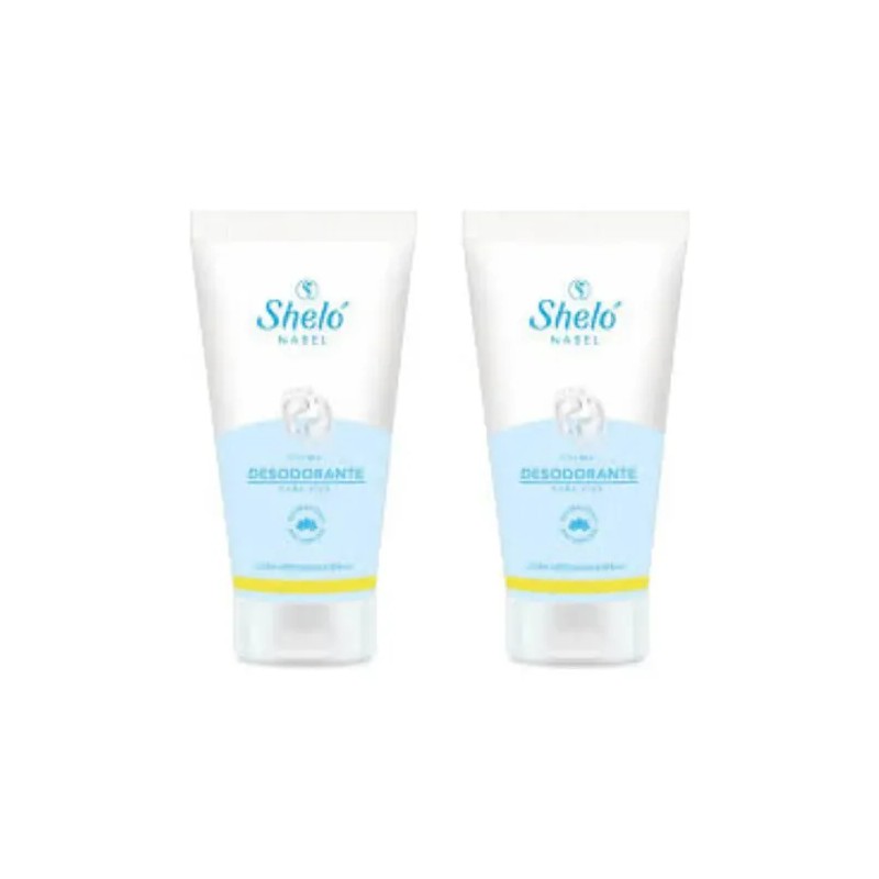 Crema Desodorante Para Pies Shelo Nabel® 60ml. 2 Piezas