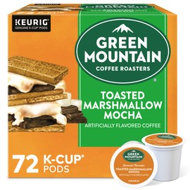 Green Mountain Coffee Roasters Toasted Marshmallow Mocha, Single-Serve Keurig K-Cup Pods, Flavored Light Roast Coffee, 72 Count