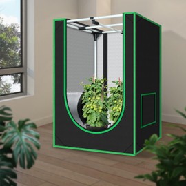 Green Hut Small Grow Tent for Plants Indoor 18"x30"x36" Mylar Hydroponic Grow Tents Indoor Grow Room for Plant Fruit Flower Veg with Removable Waterproof Floor Tray
