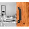 QUALIALL Premium Barn Door Handles Black,7.4 inch,2 Packs,Heavy Duty Rustic