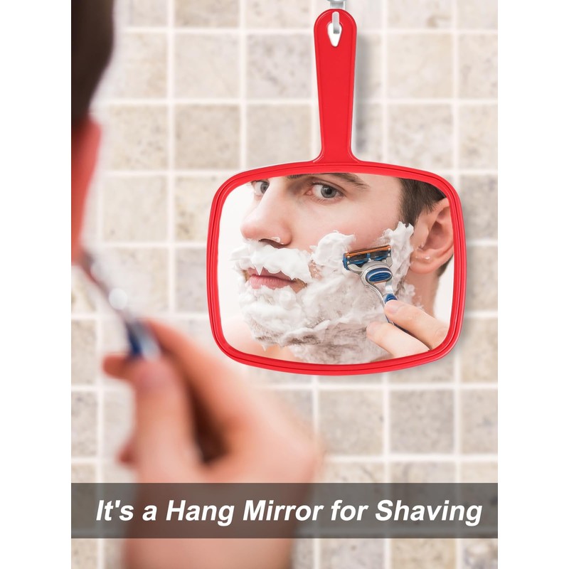 Gladmart Hand Mirror Salon Barber Hairdressing Handheld Mirror with Handle