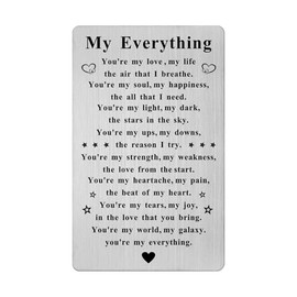 Happy Anniversary Card for Him Her - Happy Birthday Card for Women Men, I Love You Gifts for Husband Wife Boyfriend Girlfriend Couple on Birthday Wedding Anniversary Christmas