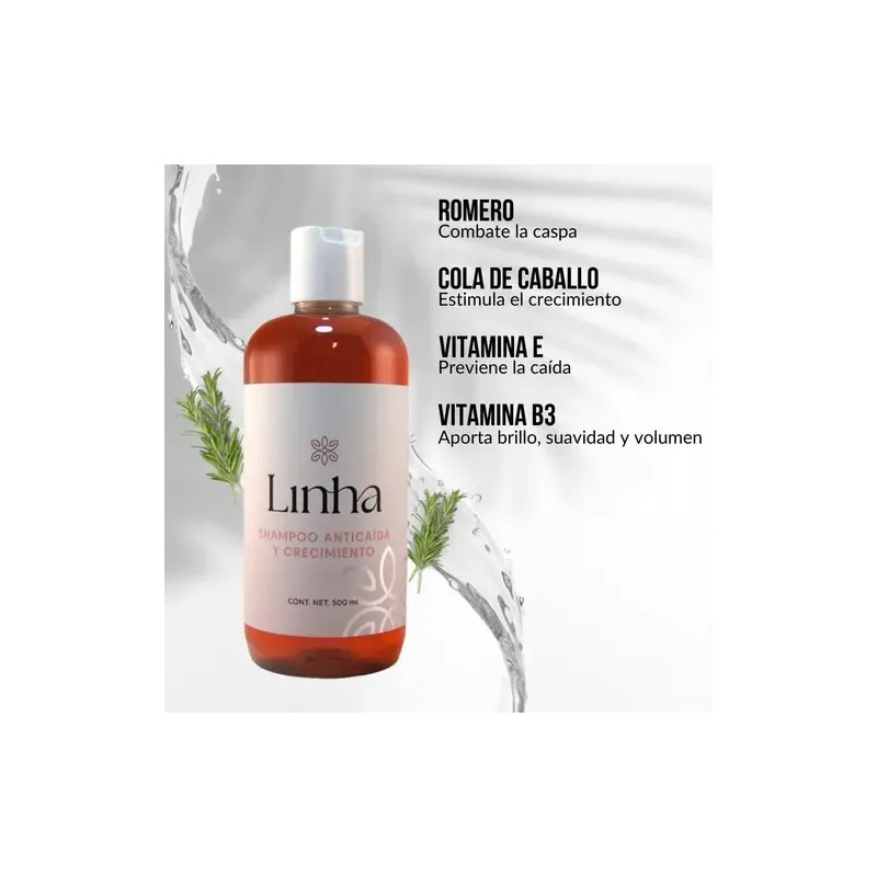 Shampoo Anticaída Y Crecimiento Con Vitaminas Linha 500ml