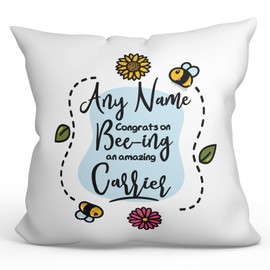 Mugffins Personalisierte Kissen mit Füllung mit Spruch für SPEDITEURIN - Auf Englisch - Thanks for Beeing - 40 x 40 cm - Individuell Anpassbar Geschenk fue Mitarbeiter