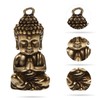 ledmomo Mini Buddha Statue Figurine, 2 Pieces Brass Figurine, Shakyamuni