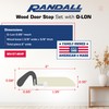 White Primed Colonial Pattern Door Weatherstrip Set, with Q-LON Weatherstrip