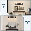 Spiglamm 3-Lights Bathroom Vanity Light Fixtures, Modern Black Vanity Lights