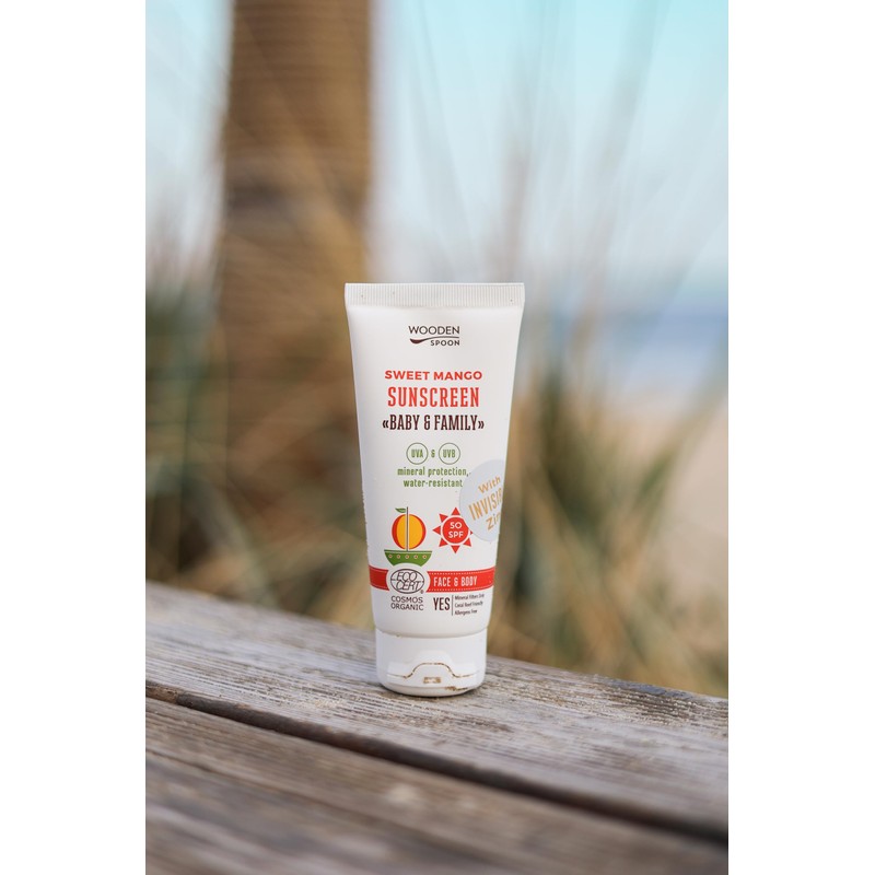 WOODEN SPOON Organic Sun Cream "Baby & Family" SPF 50