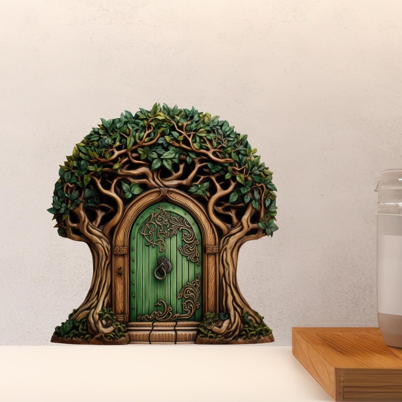 Beautiful Tree Fairy Door - Fairy Door Wall Sticker