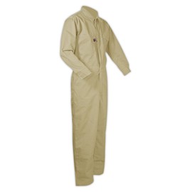 MAGID Dual Hazard 7 oz. Flame Resistant 88/12 Contractor Coveralls, 1 Pair, Size 3XL, Khaki, CBK65DH