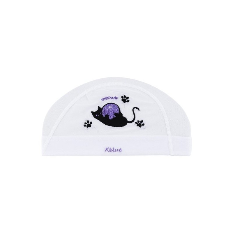 Xblue XBL-6201-09 Meow Boucle Embroidered Mesh Swim Cap / 엑스블루