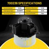 700236 HVAC Blower Motor Fit for Buick Enclave 2008-2012, for
