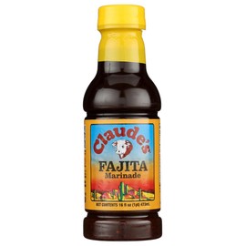Claudes Fajita Marinade Sauce, 16 oz, (Pack of 4)