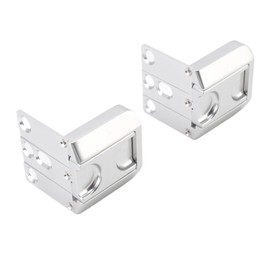 2pcs Home Security Door Reinforcement Lock Anti Theft Aluminum Alloy Childproof Security Door Lock for Household Silver