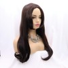 Brown Synthetic Wigs for women Long Natural Wavy Wig with