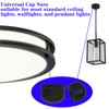 Screw Caps for Light Fixtures, Metal M4 Threaded Cap Nuts,