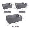 ANMINY 4PCS Storage Baskets for Organizing Collapsible Fabric Storage Bins