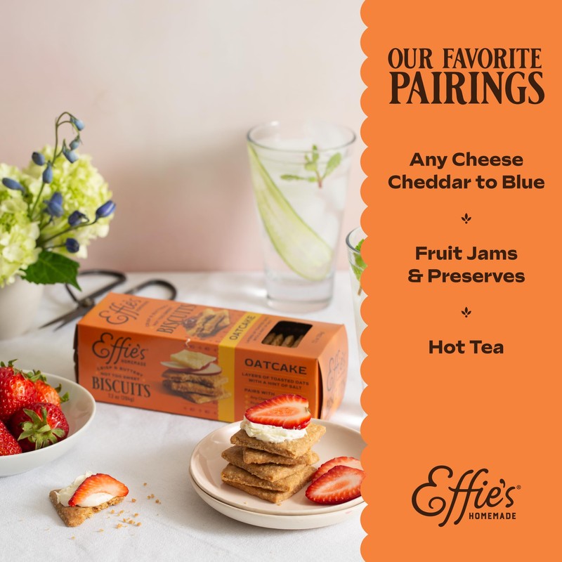 Effie's Homemade Biscuits - Variety Pack - Pecan, Walnut, Oatcakes,