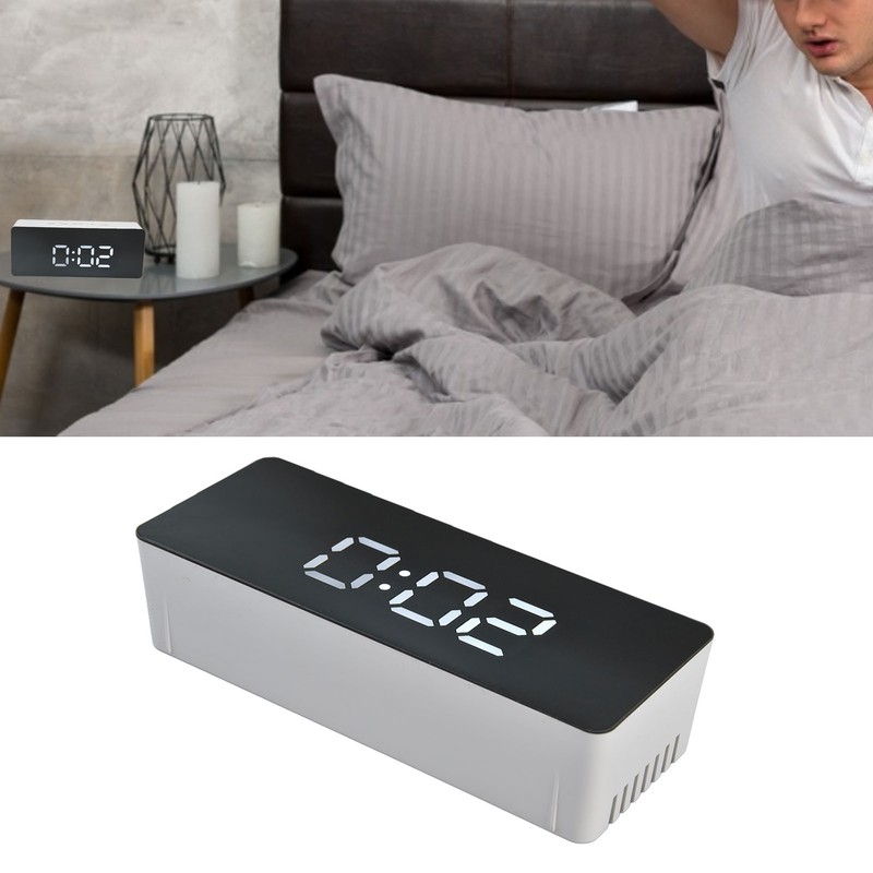 LED Clock Multifunctional USB Powered 3 Lighting Modes Snooze Time