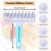 Boao Fondant Ribbon Cutter Wheel Roller Mold Dough Lattice Cutter