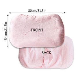 Hooyax Muslin Baby Lounger Cover Soft Organic Cotton Slipcover Fits Newborn Lounger for Baby Boys and Girls (Pink)