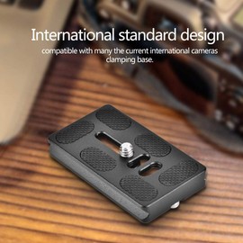 Topiky Quick Release Plate with 1/4 Inch Screw Attachment 40/50/60/70/100 mm Quick Release Adapter for Arca for Benro Monopod Tripod Ball Head SLR Camera (PU70)