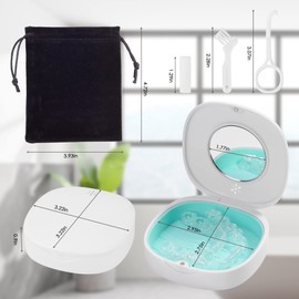 Doboli 2 Pack Retainer Case with Vent Holes, stocking stuffers for gift women men,Compatible with Invisalign,Night Guards,and Mouth Guards Case - Includes Storage Bag,Slim Aligner Remover Tool