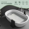 Peel and Stick Bathtub Mat - White Adhesive Vinyl Anti