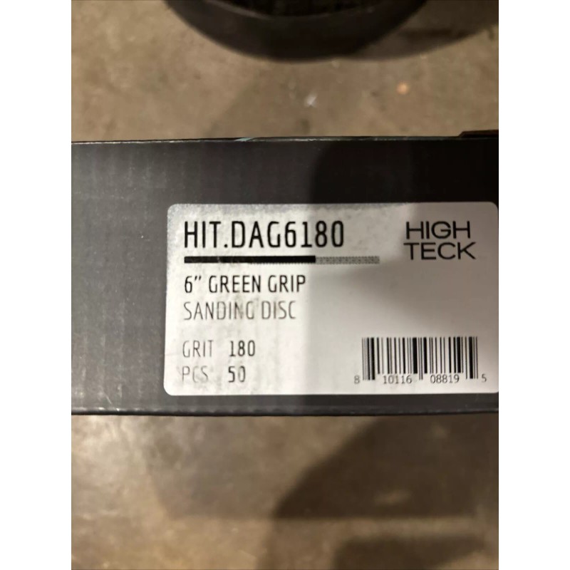 High Teck (50 Sheets) High Teck 180 Grit 6" Sanding