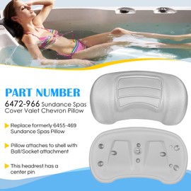 6472-966 Spas Replacement Pillow Fits for Sundance 780 Series Spas 2007-2017,Old Part 6455-469 (1 Pack)