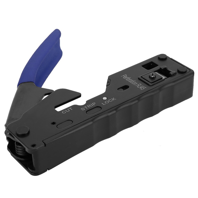 Network Wire Crimper Stripper Cutter Crystal Head Crimping Tool for