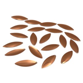 Willow Copper Smooth Spinner Blade for Lure Making Supplies DIY Lure Part for Spinnerbait Inline Spinner Blade Made in USA 20 Pack 100% Copper Willow Blade (Willow Copper Smooth #4.5 20PK)