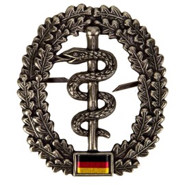 Badge BW Beret Medical Troops Design Metal