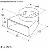90° Adaptor Piece Round / Flat
