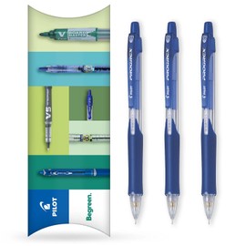 Pilot Progrex Mechanical Pencil - BeGreen Range - 71% Recycled - Blue Barrel - 0.5mm Nib - Pack of 3 in Pillow Packaging