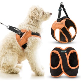 Gooby Escape Free Easy Fit X in Dog Harness - Atlanta Peach, X-Large