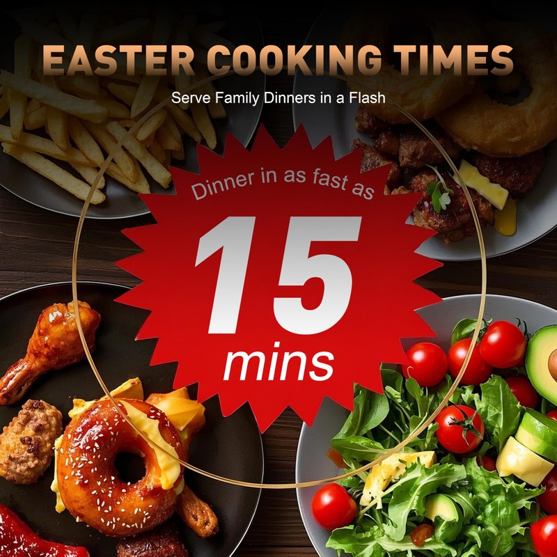 Stainless Steel Air Fryer Ceramic Coat Basket Non Toxic Metal