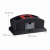 Relaxdays Mescolatore Automatico di Carte da Gioco, 2 Mazzi, Similpelle,