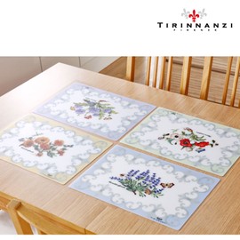 Tirinanji Garden Flower Table Mat [Extra Large] [Choose 1 Option], Chicory (Purple)_Extra Large / 티리난지 가든플라워 테이블매트 [특대] [옵션 택1], 치커리(퍼플)_특대