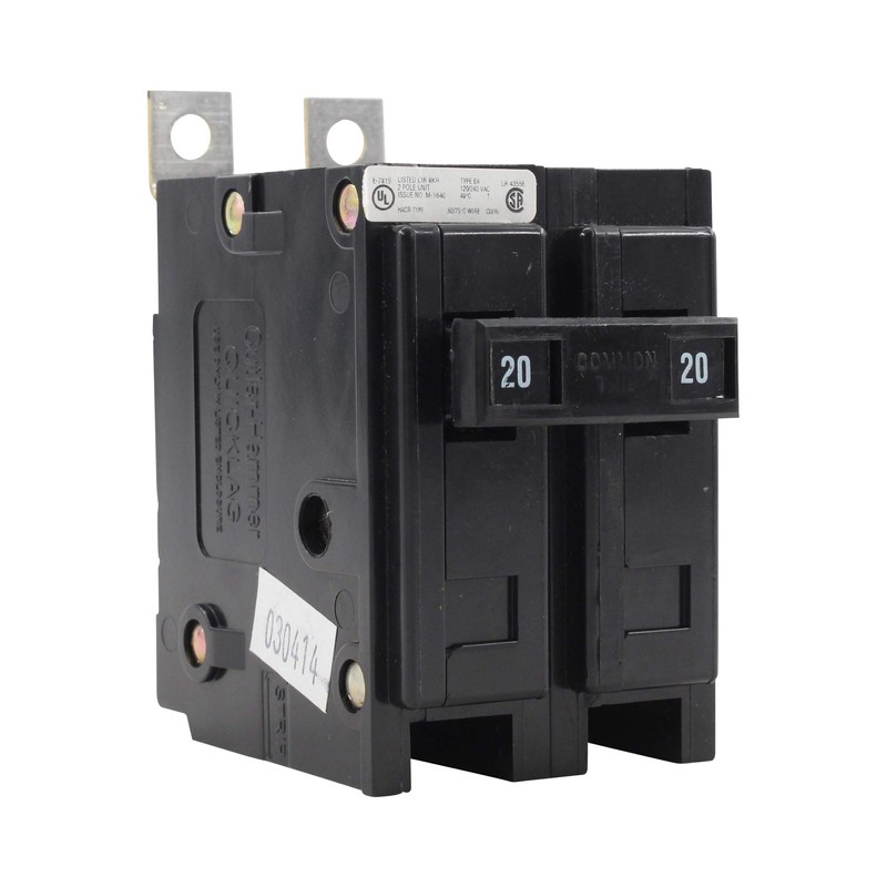 Eaton Cutler-Hammer Cutler Hammer BAB2020 20A 2 Pole Circuit Breaker,