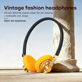 OKCSC G40 Open-Back Vintage Headphones, 40mm Hi-Fi Drivers, All-Day Comfort, Detachable Memory Foam Earpads & Cable for All Day Use, Portable Carry Bag, Outdoor Activity/Street Style Enthusiasts,4.4mm