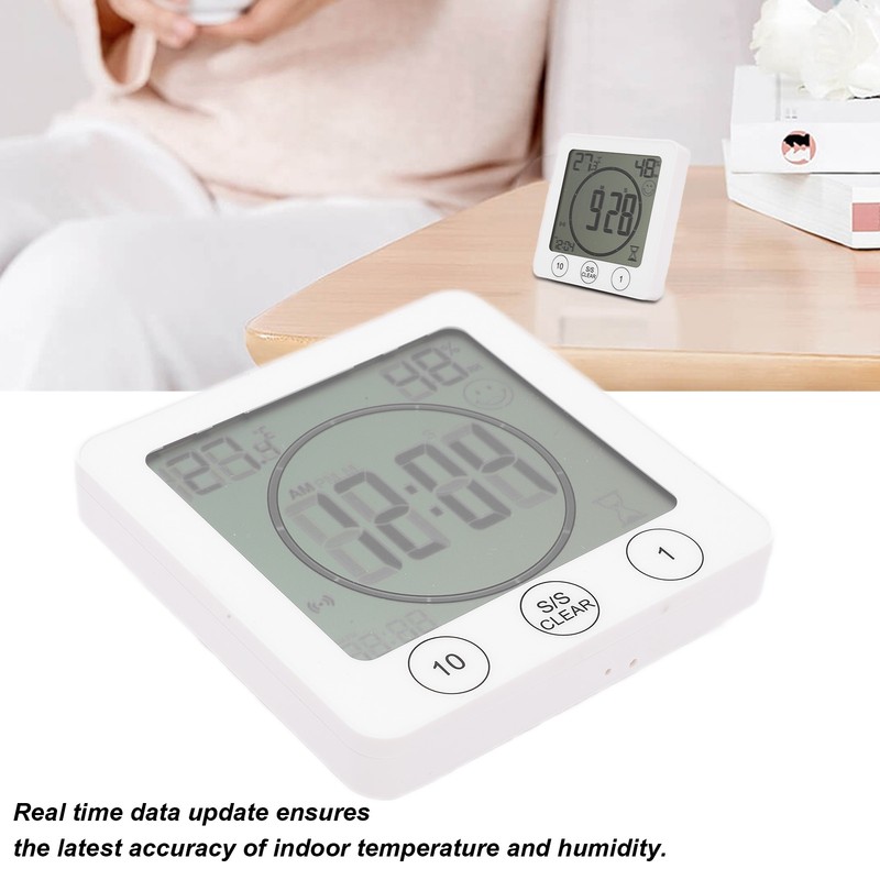 Temperature and Humidity Meter Indoor Thermometer Hygrometer Timer for Home