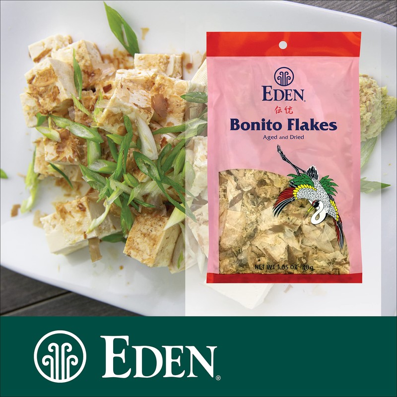 Eden Japanese Bonito Flakes, Shaved Skipjack Tuna, Katsuobushi 鰹節, Traditionally