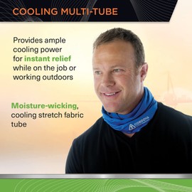 Cordova MT300 ColdSnap Neck Gaiter, Cooling Stretch Fabric with UPF 50+ Sun Protection Face/Head Cover, Orange