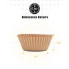 qiqee Natural 500pcs Cupcake Liners Muffin Linner No Smell, Food