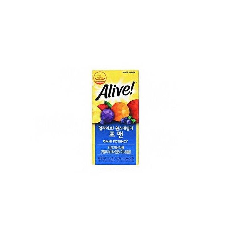 Alive Once Daily For Men 60 Tablets (N4) / 얼라이브