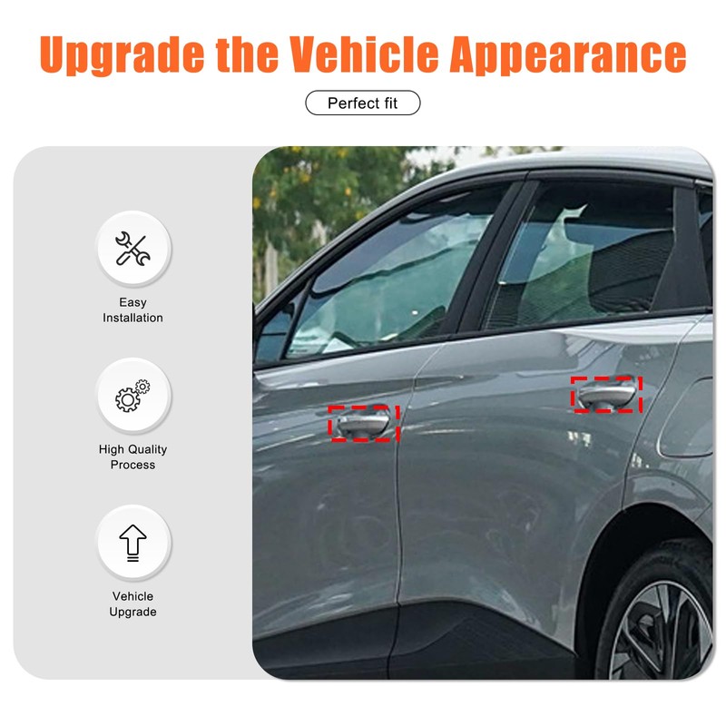 PIUGILH Door Handle Cover for MG MG4 Mulan 2022-2024, Car