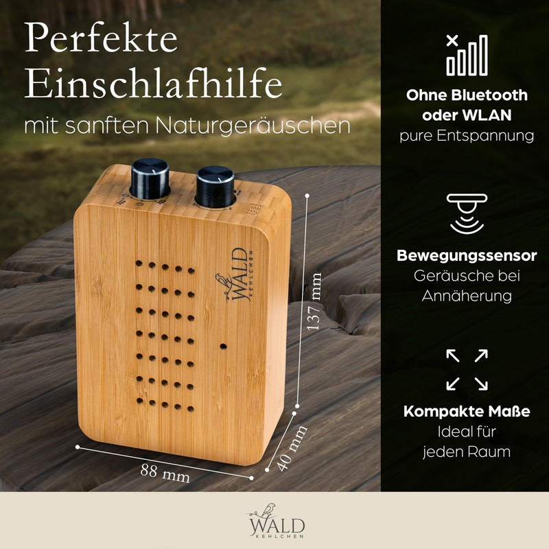 WALDKEHLCHEN - Bird Chirping Box Toilet Motion Sensor Made of