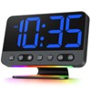 Odokee Digital Alarm Clocks for Bedrooms: Large Bold Number 5